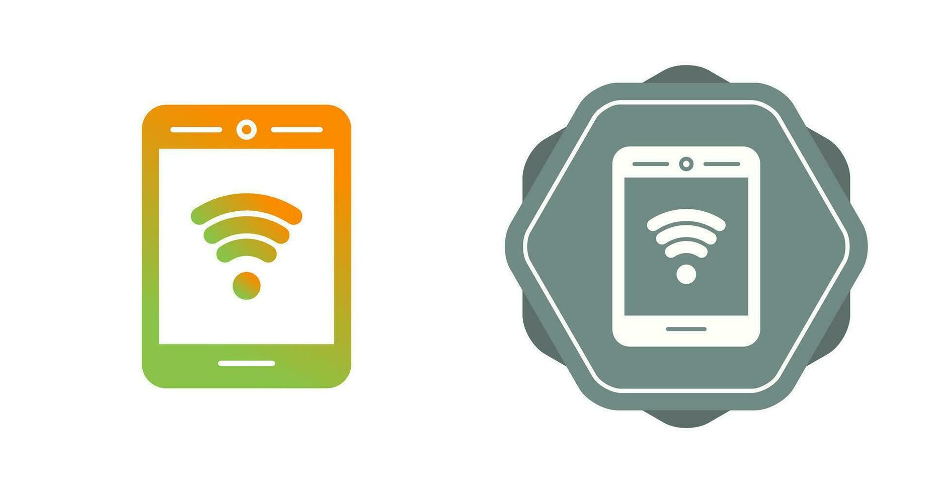 Phone With Signal Vector Icon