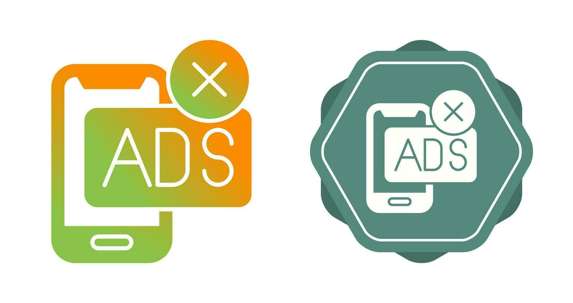 AD Block Vector Icon