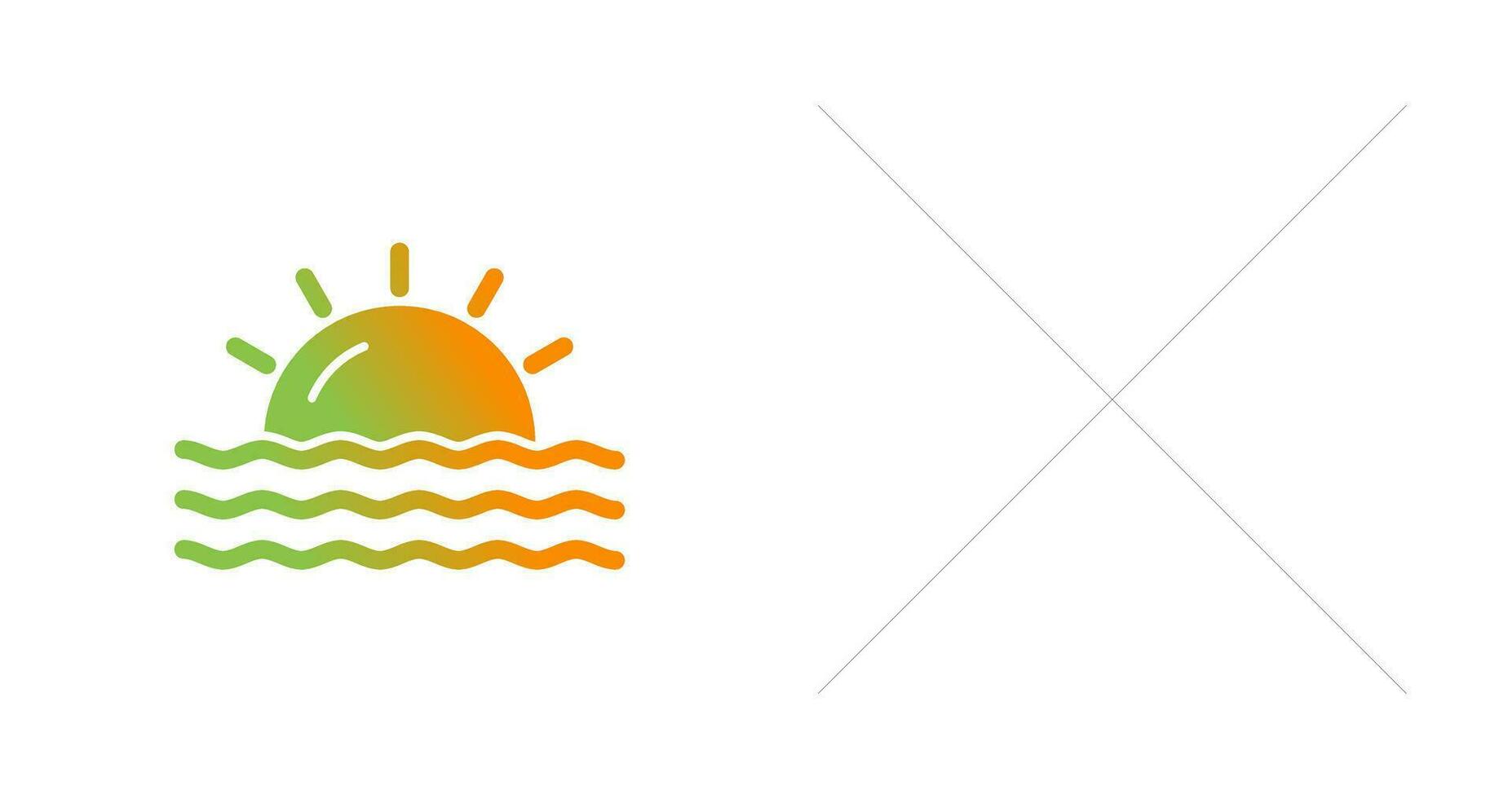 icono de vector de puesta de sol