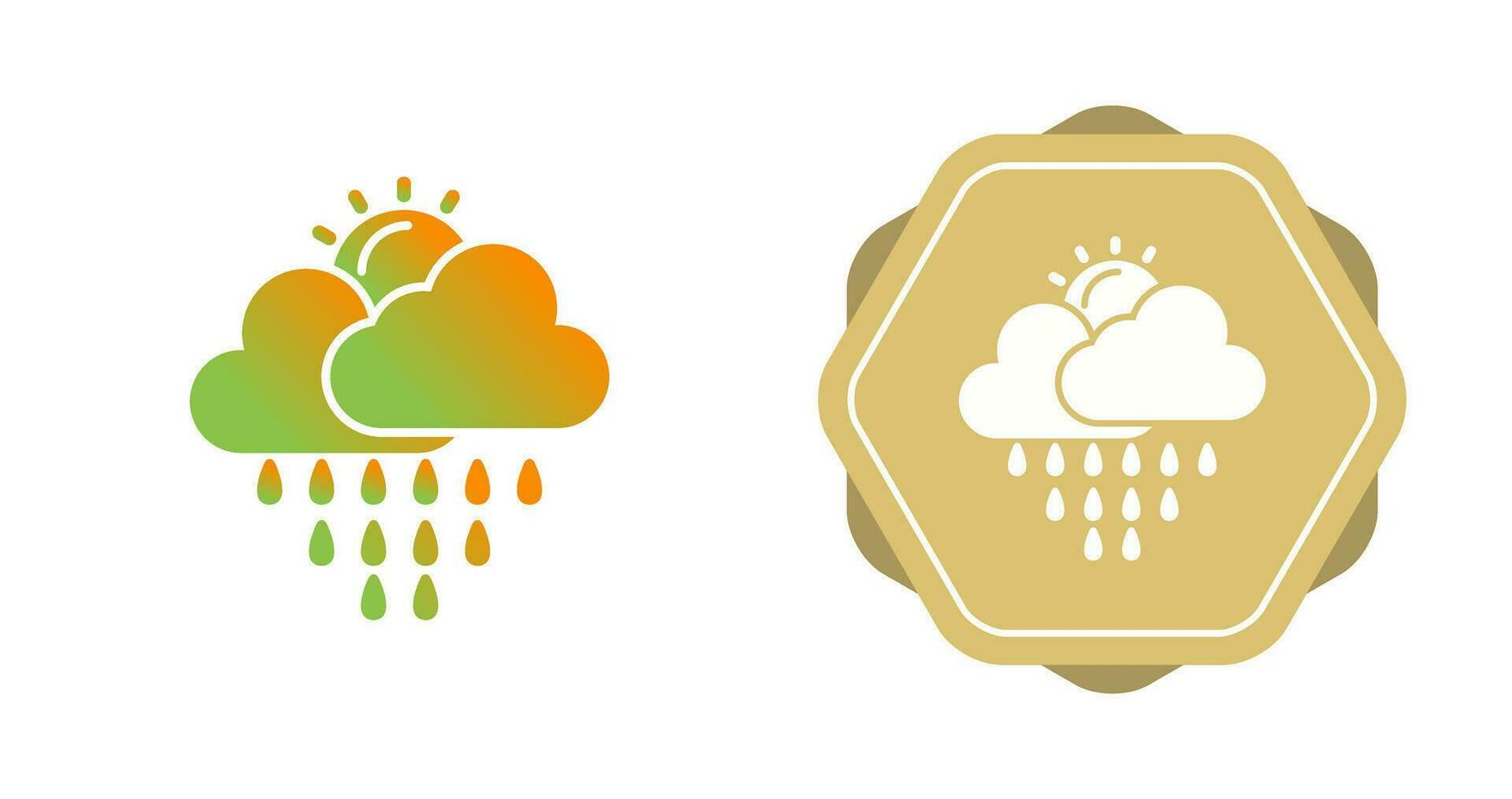 icono de vector de lluvia