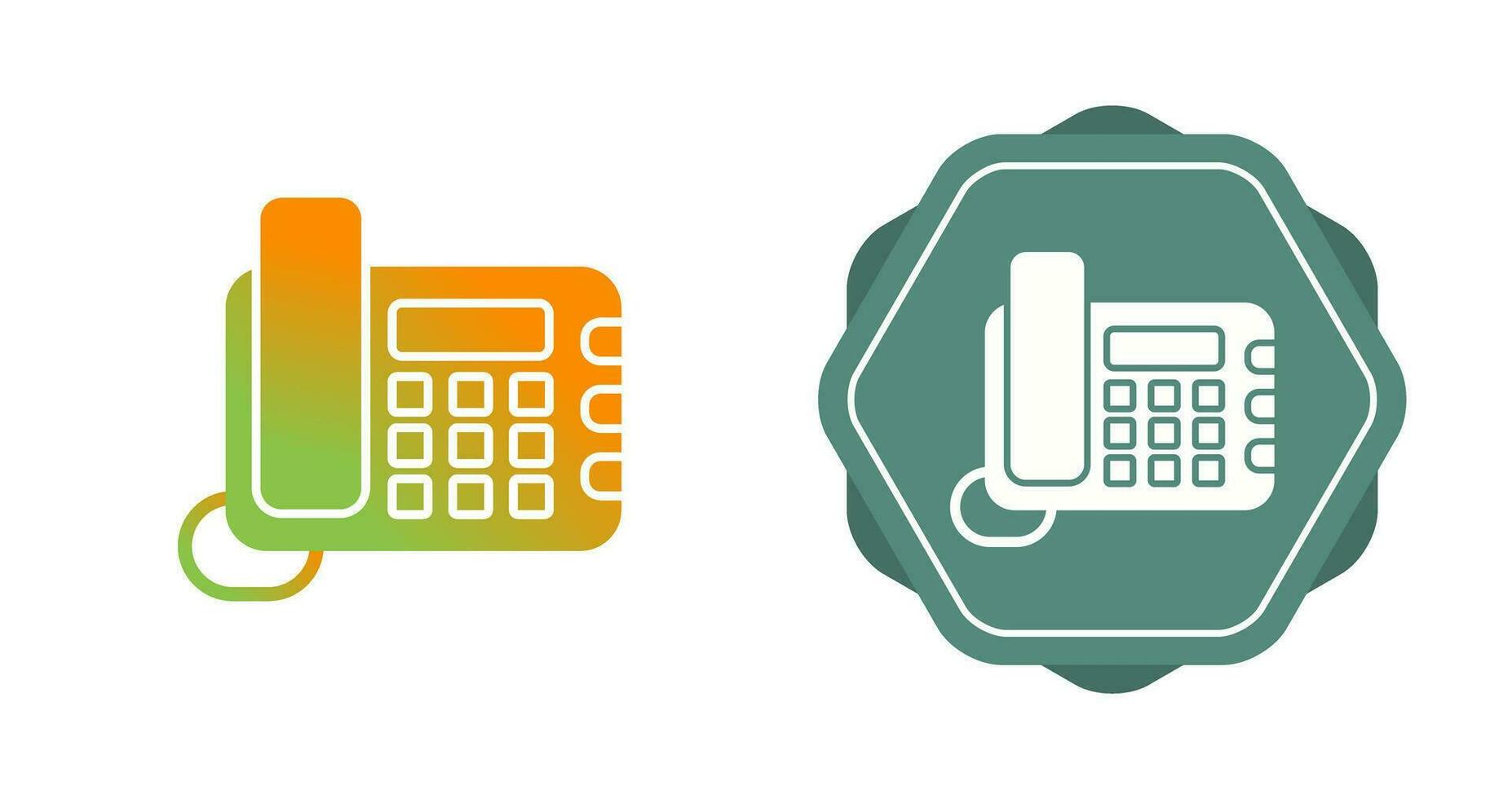Land Line Phone Vector Icon