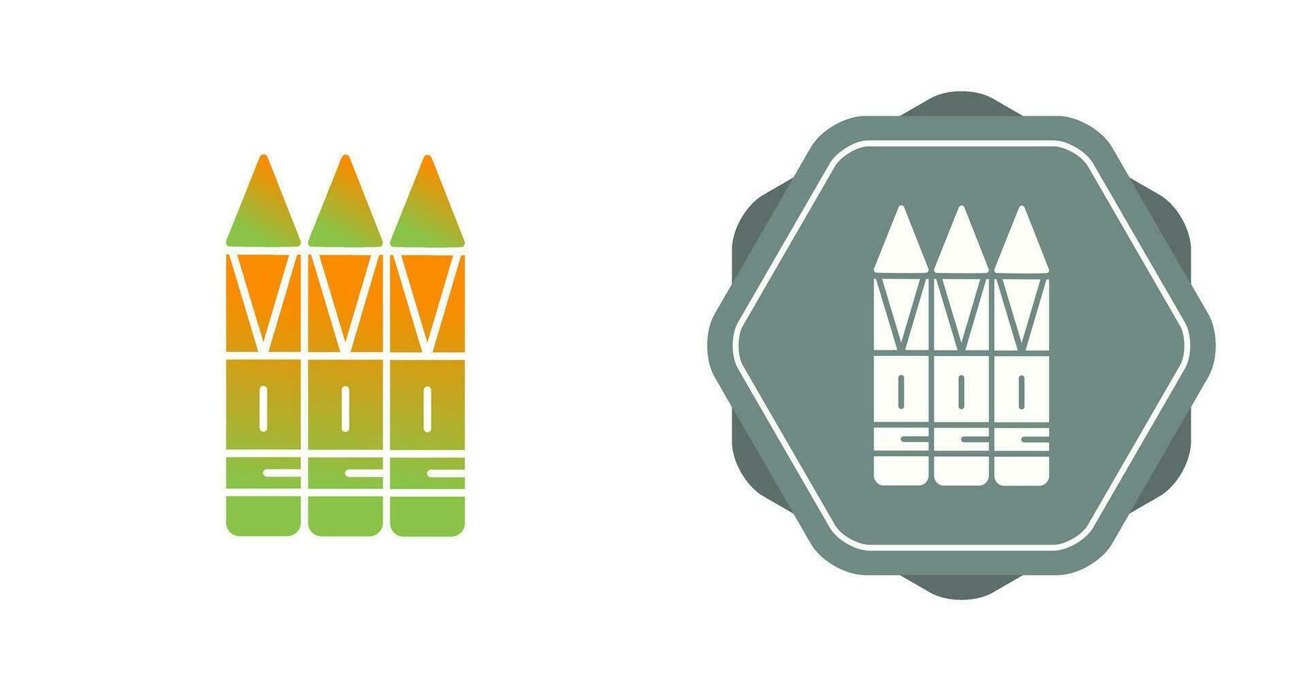 Crayons Vector Icon