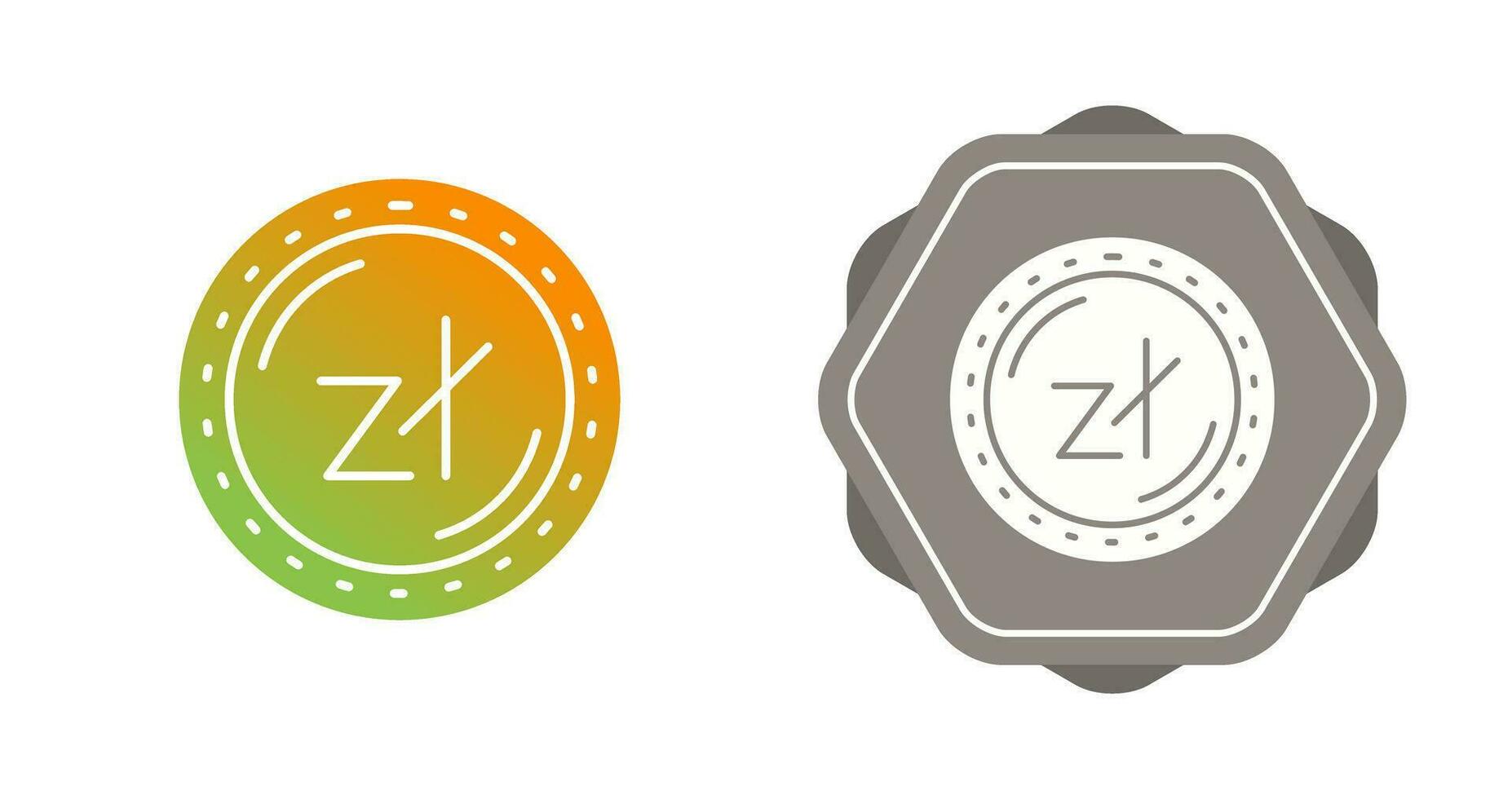 icono de vector de moneda zaloty