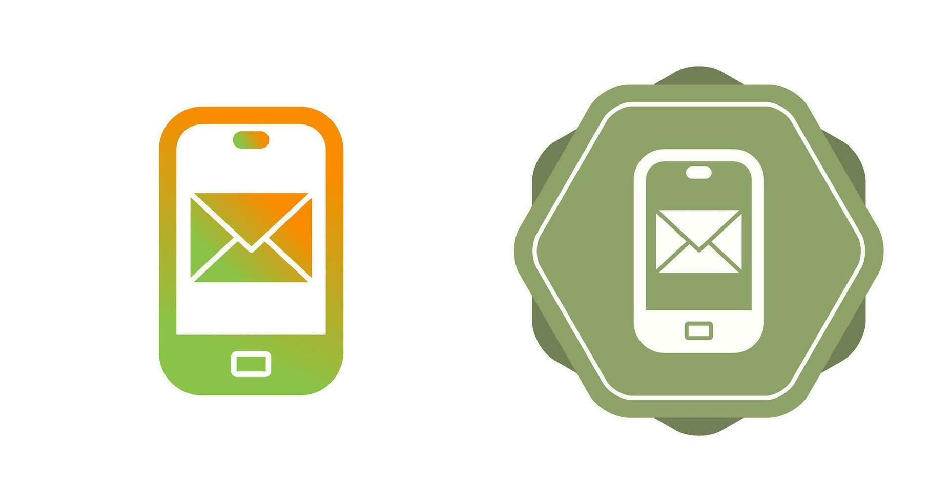 Smartphone mail Vector Icon