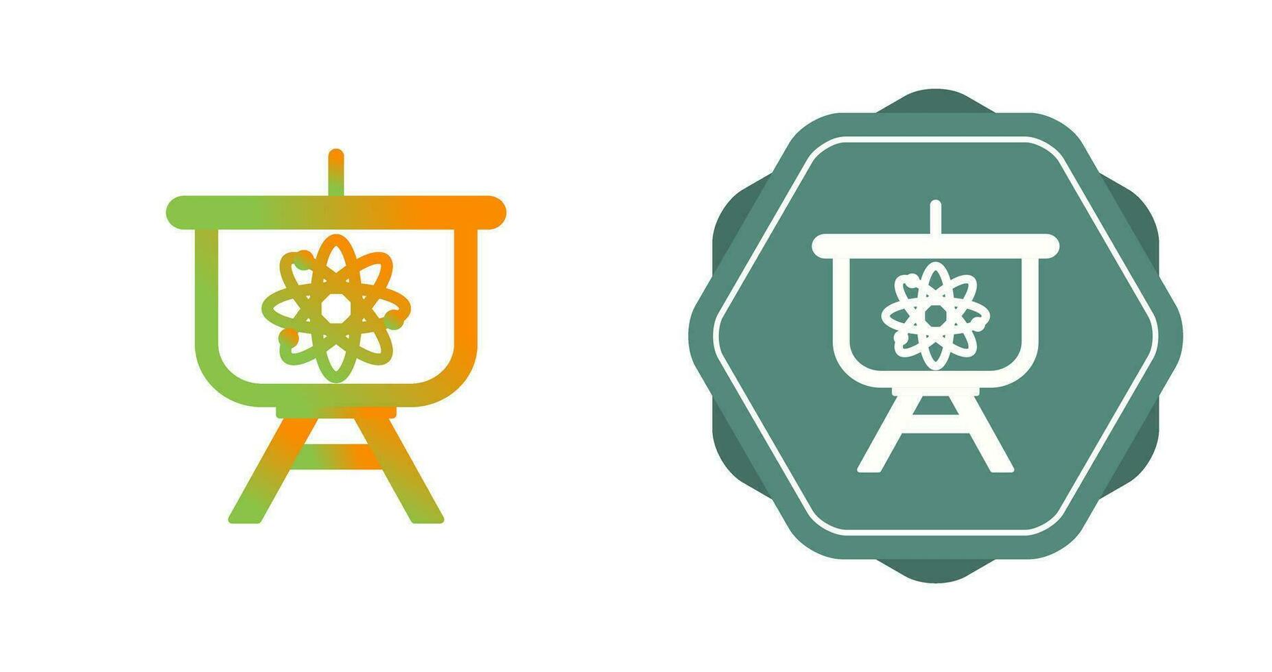 Atom Presentation Vector Icon