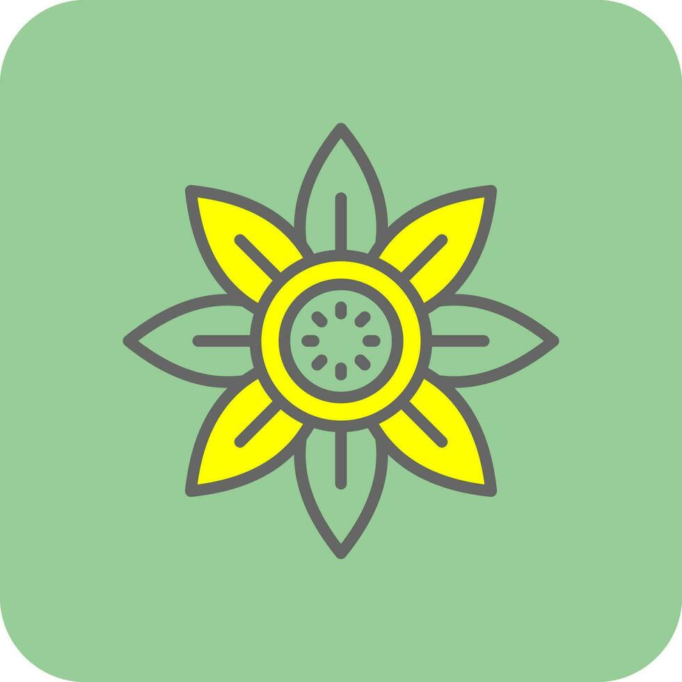 diseño de icono de vector de girasol