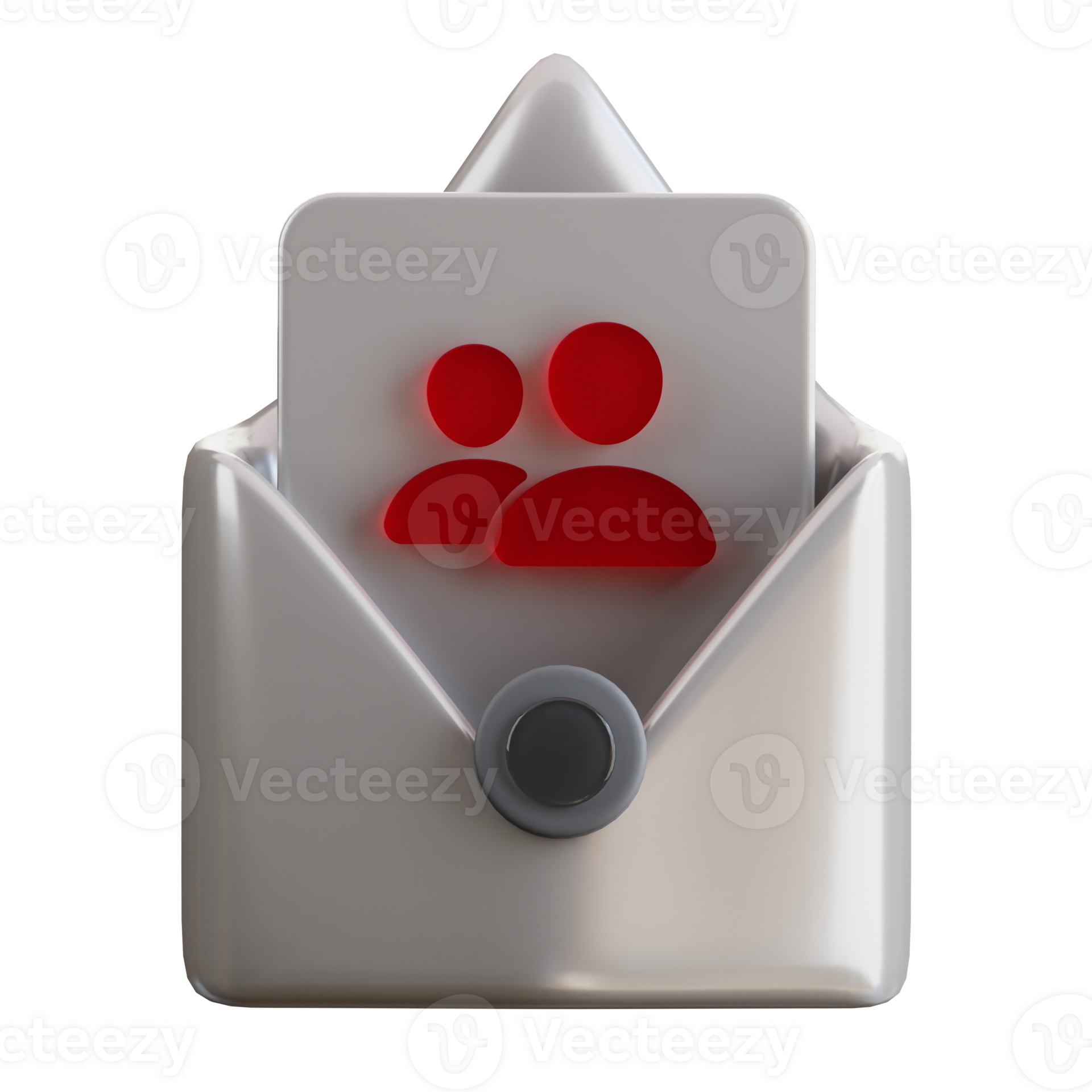 3d email with contact person icon 28755432 png