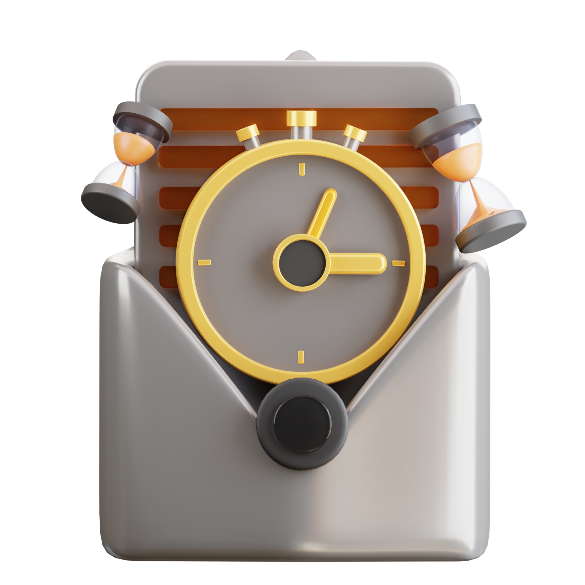 3d Email With Deadline Time Icon 28755441 PNG deadline-free-of-charge-creative-commons-wooden-tile-image