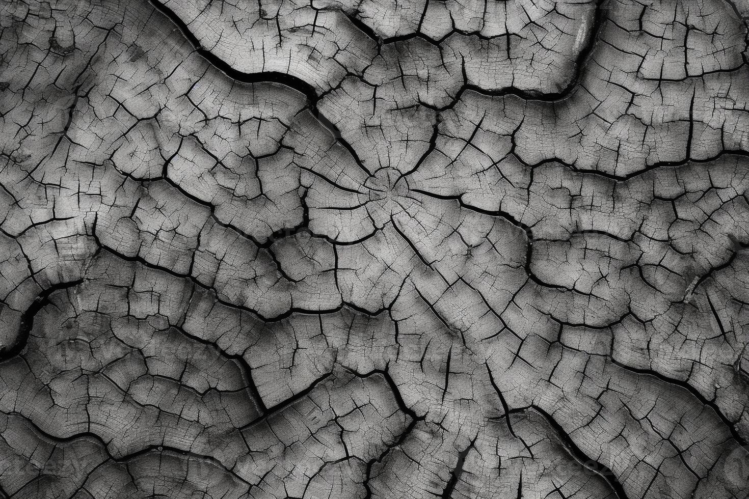 Detailed Texture of Tree Bark in Monochrome with an Organic Feel, Ideal for Environmental Campaigns photo