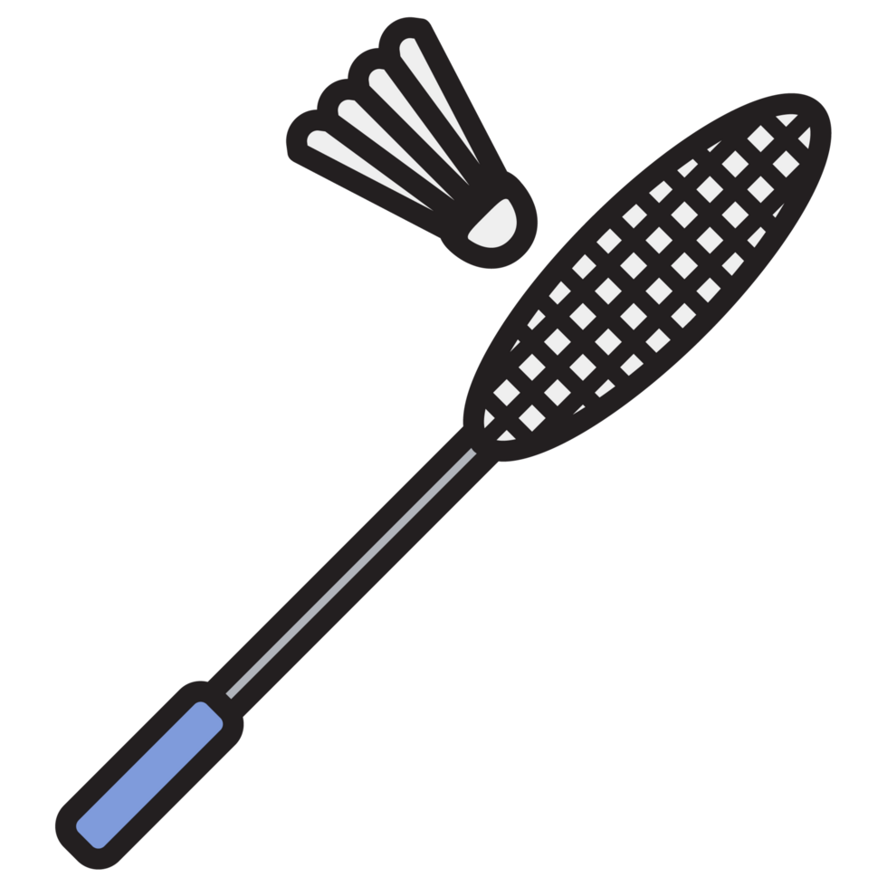 badminton racket and shuttlecock png