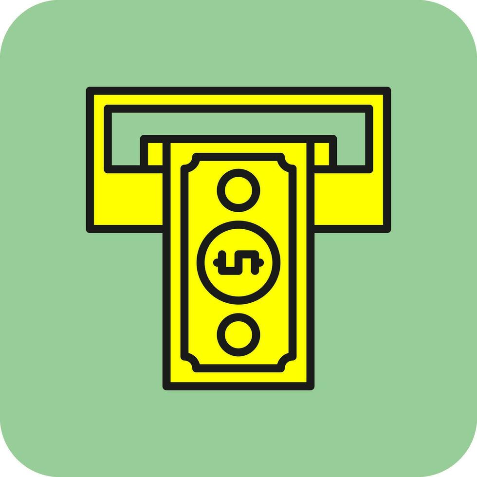 Cash withdrawal Vector Icon Design