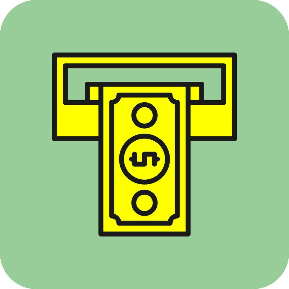 Cash withdrawal Vector Icon Design