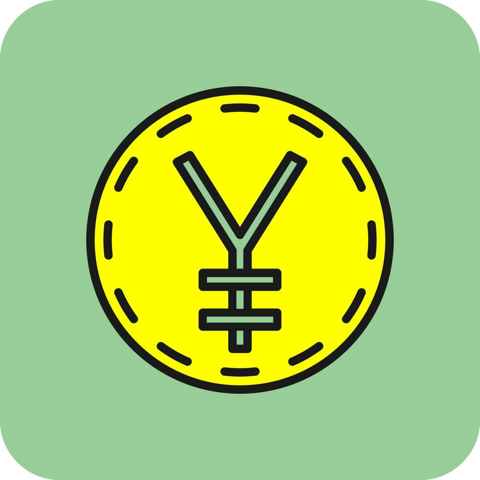 japonés yen vector icono diseño