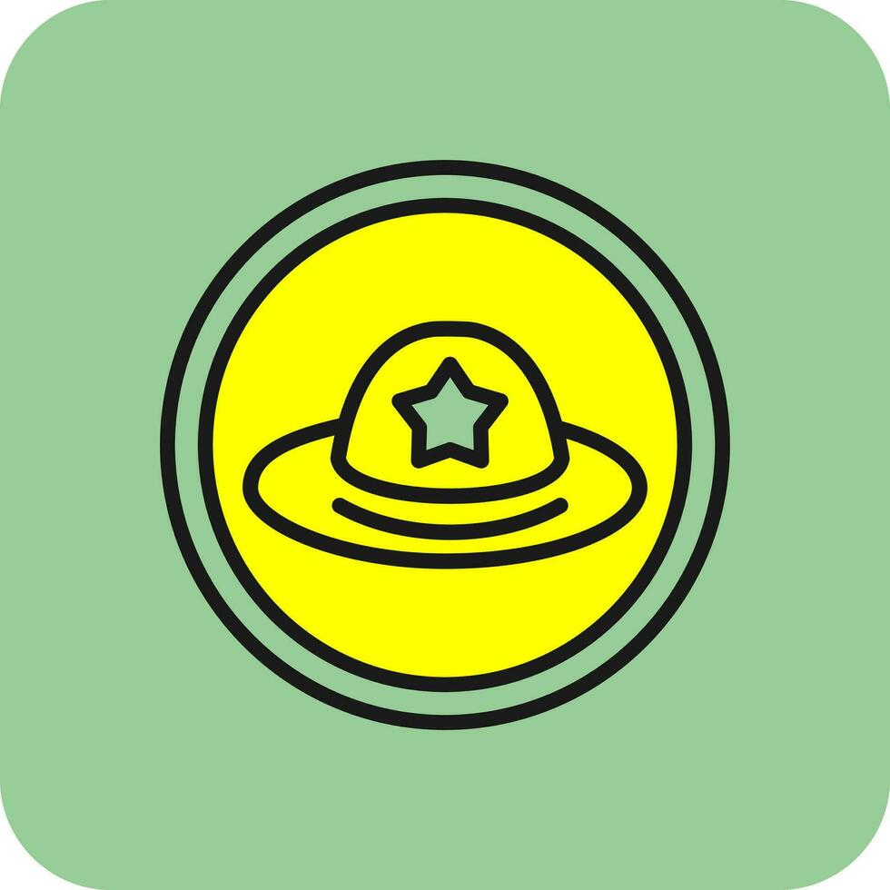 diseño de icono de vector de sombrero