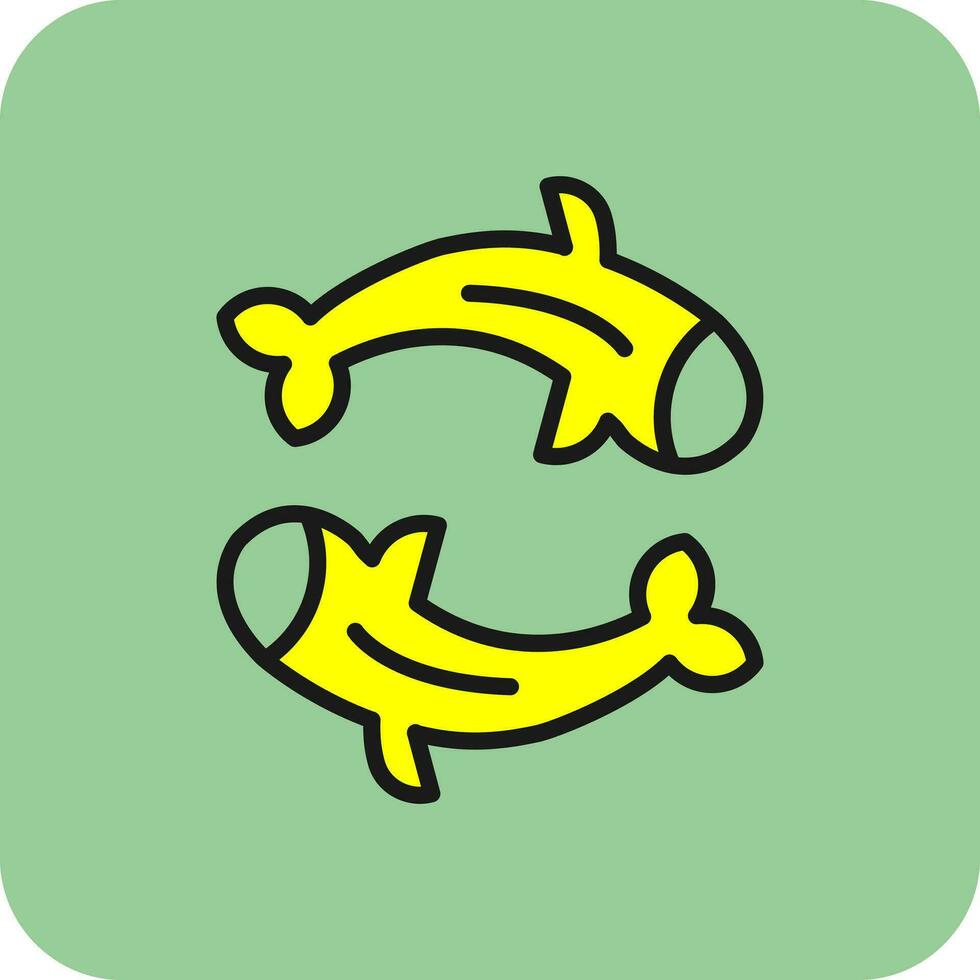 Koi fish Vector Icon Design