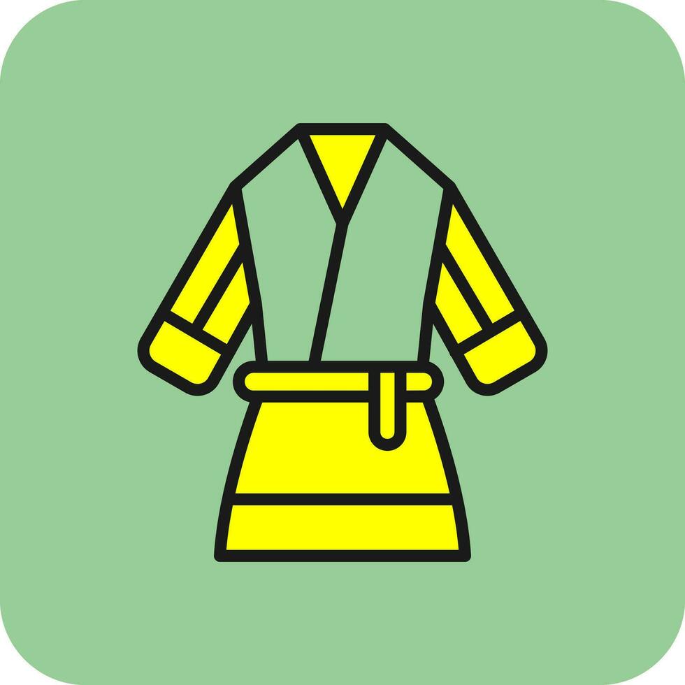 Kimono Vector Icon Design
