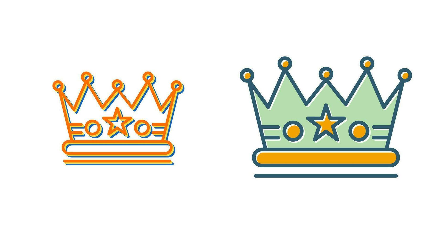 icono de vector de corona