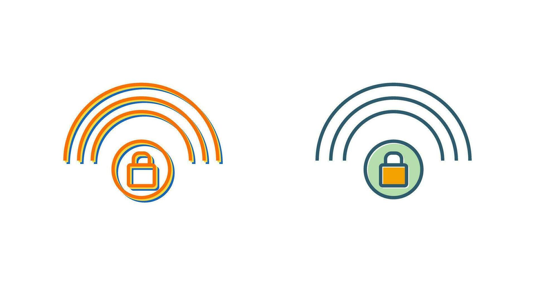 Protected Wifi Vector Icon
