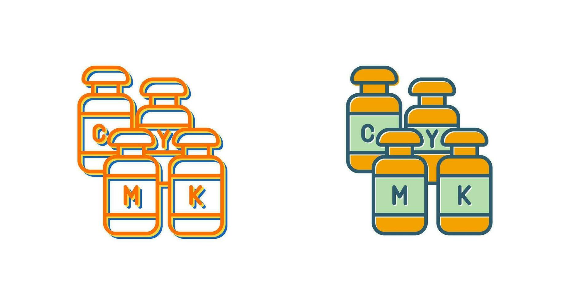 icono de vector de cmyk