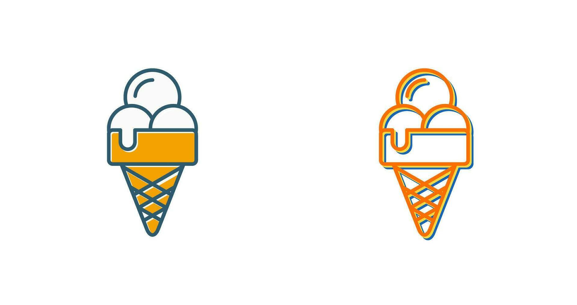 icono de vector de helado