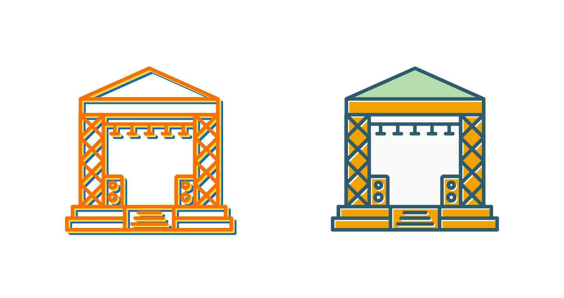 Stage Vector Icon