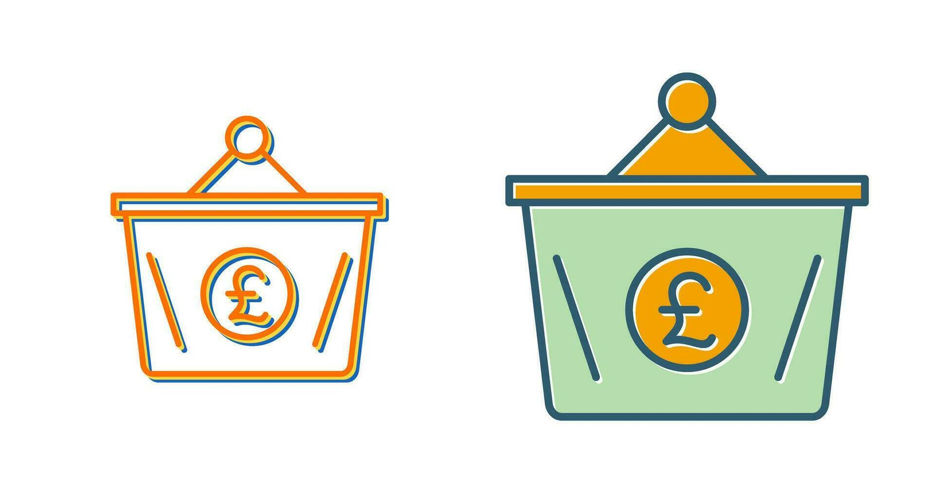 Pound Basket Vector Icon