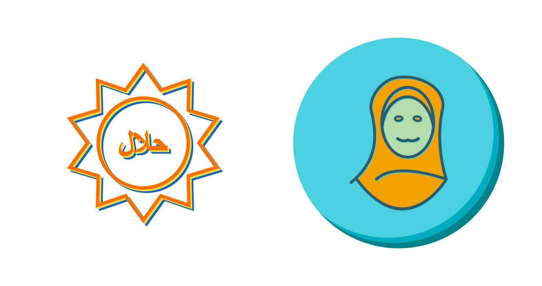 Halal Sticker Vector Icon