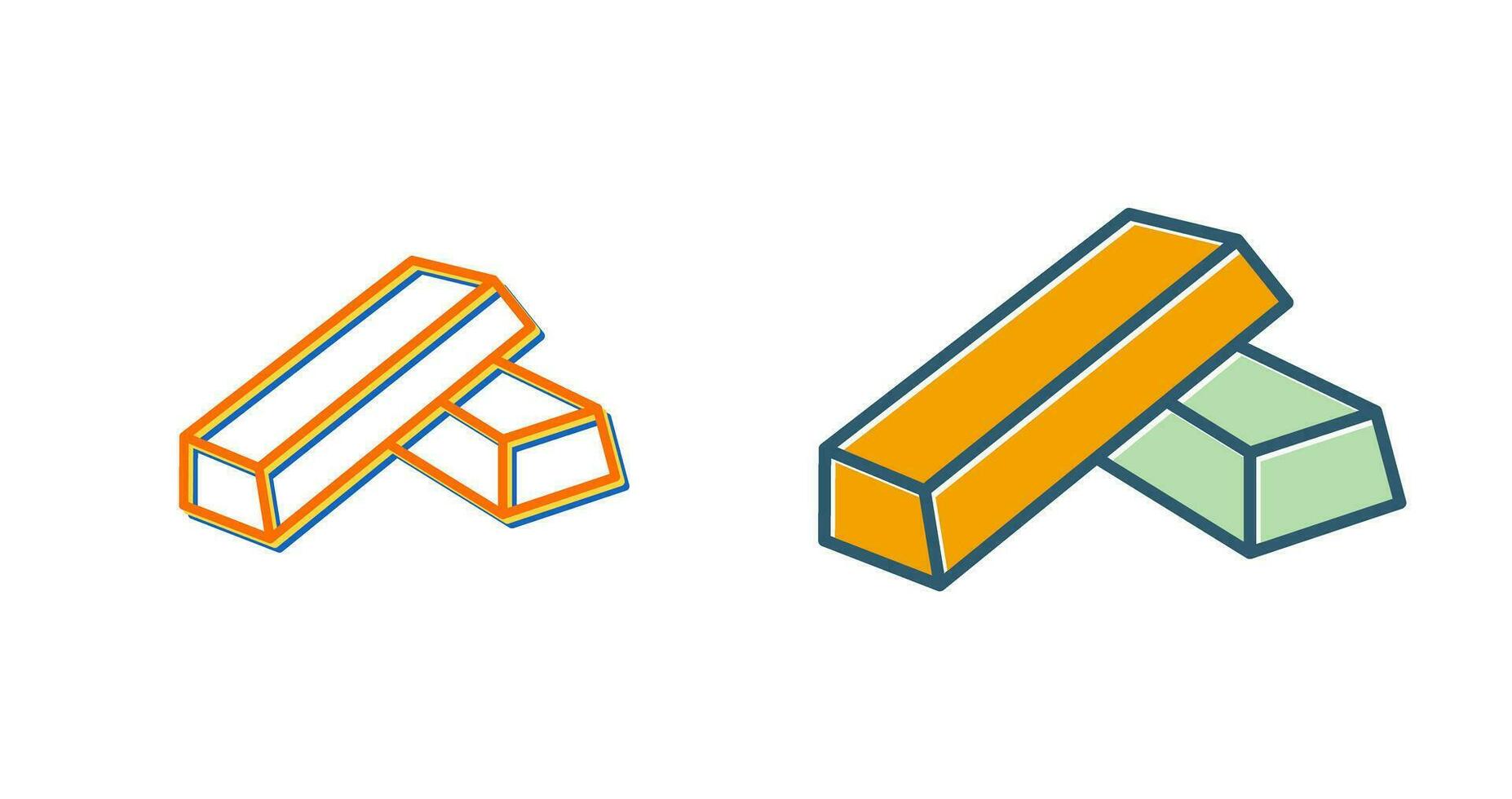 Gold Bars Vector Icon