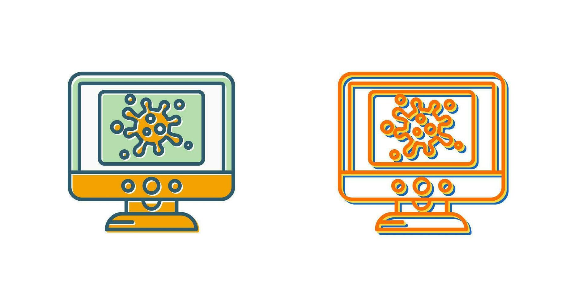 Virus Lcd Vector Icon
