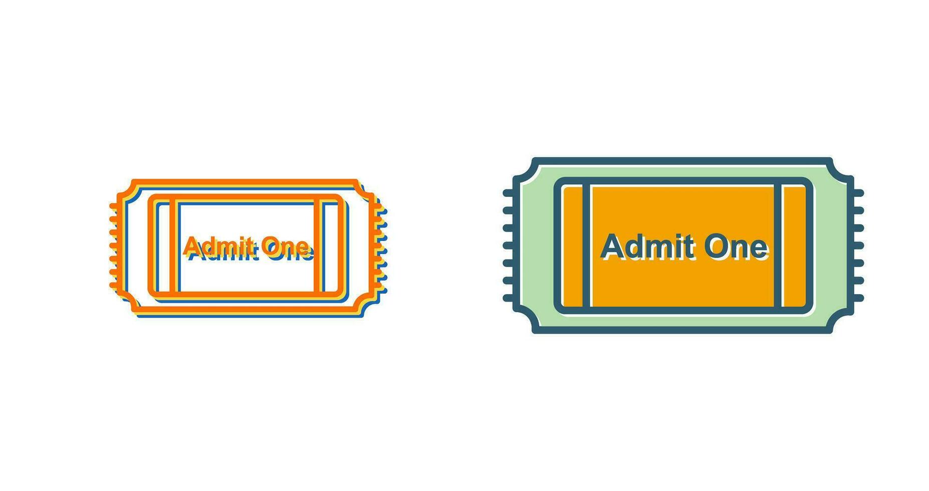 Movie Ticket Vector Icon