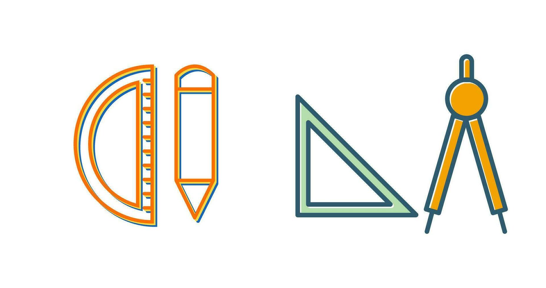 Geometry Tools Vector Icon
