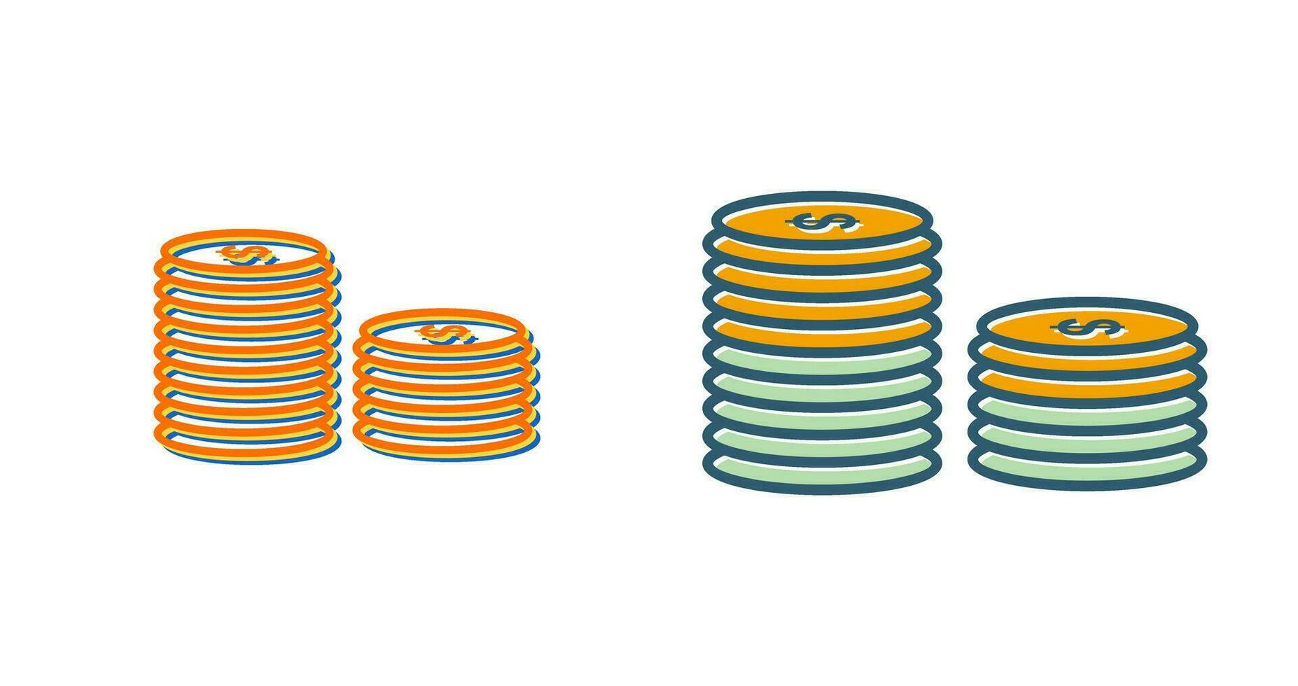 Stack of Coins Vector Icon