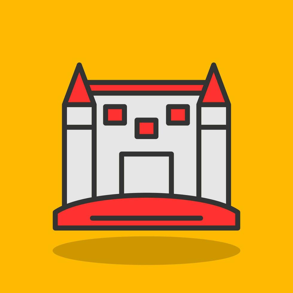 Sand Castle Vector Icon Design