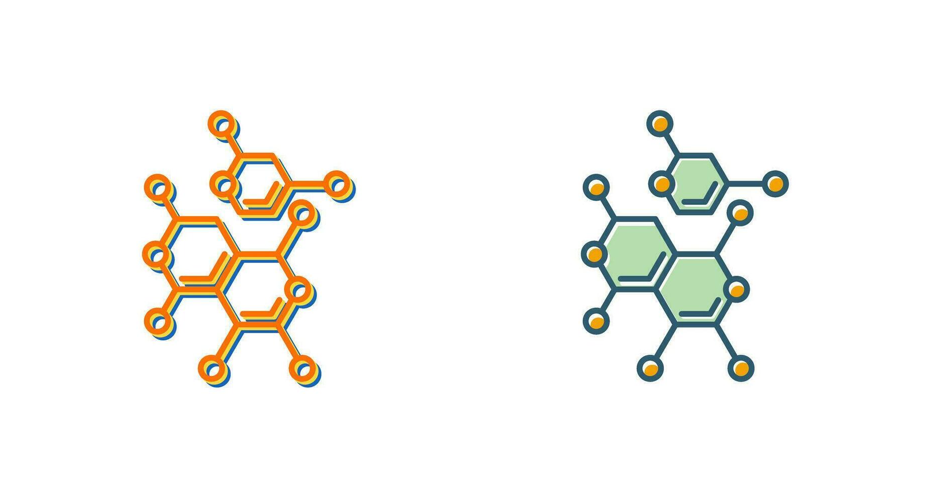 icono de vector de moléculas