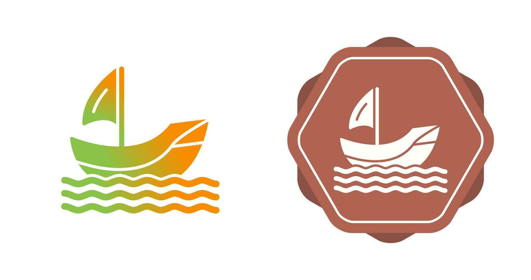 icono de vector de barco