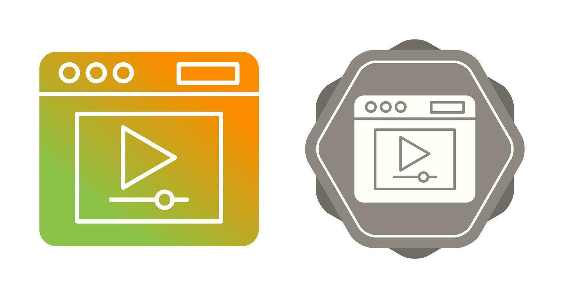 Video Player Vector Icon