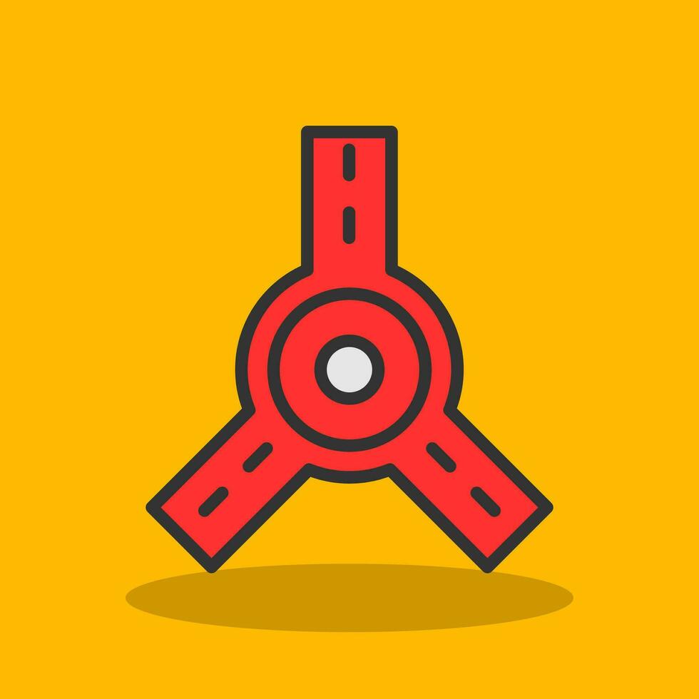 Roundabout Vector Icon Design