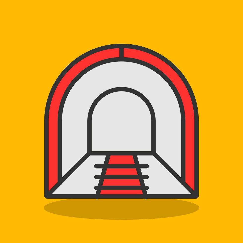 diseño de icono de vector de túnel