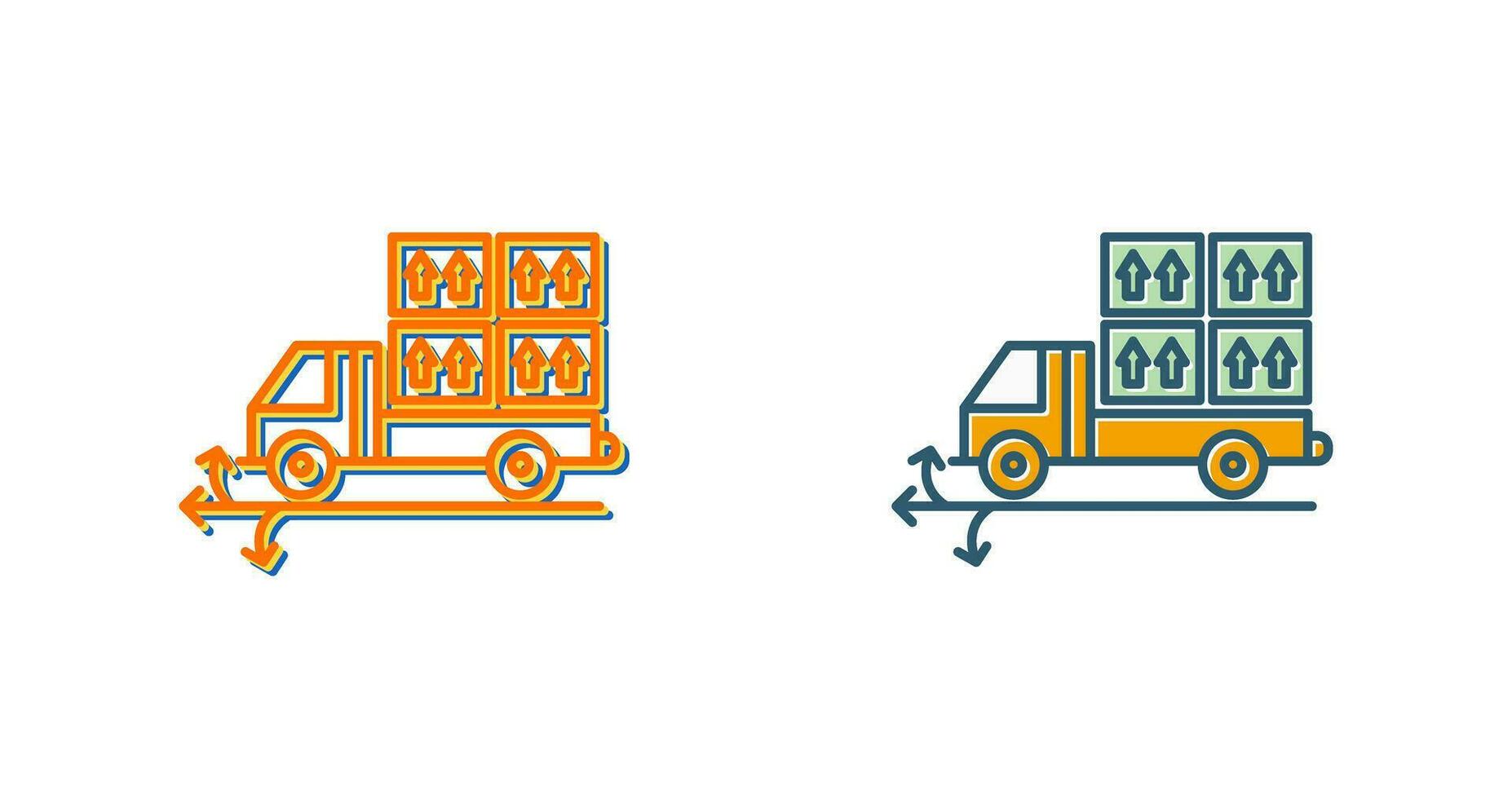 Multiple Delivery Points Vector Icon