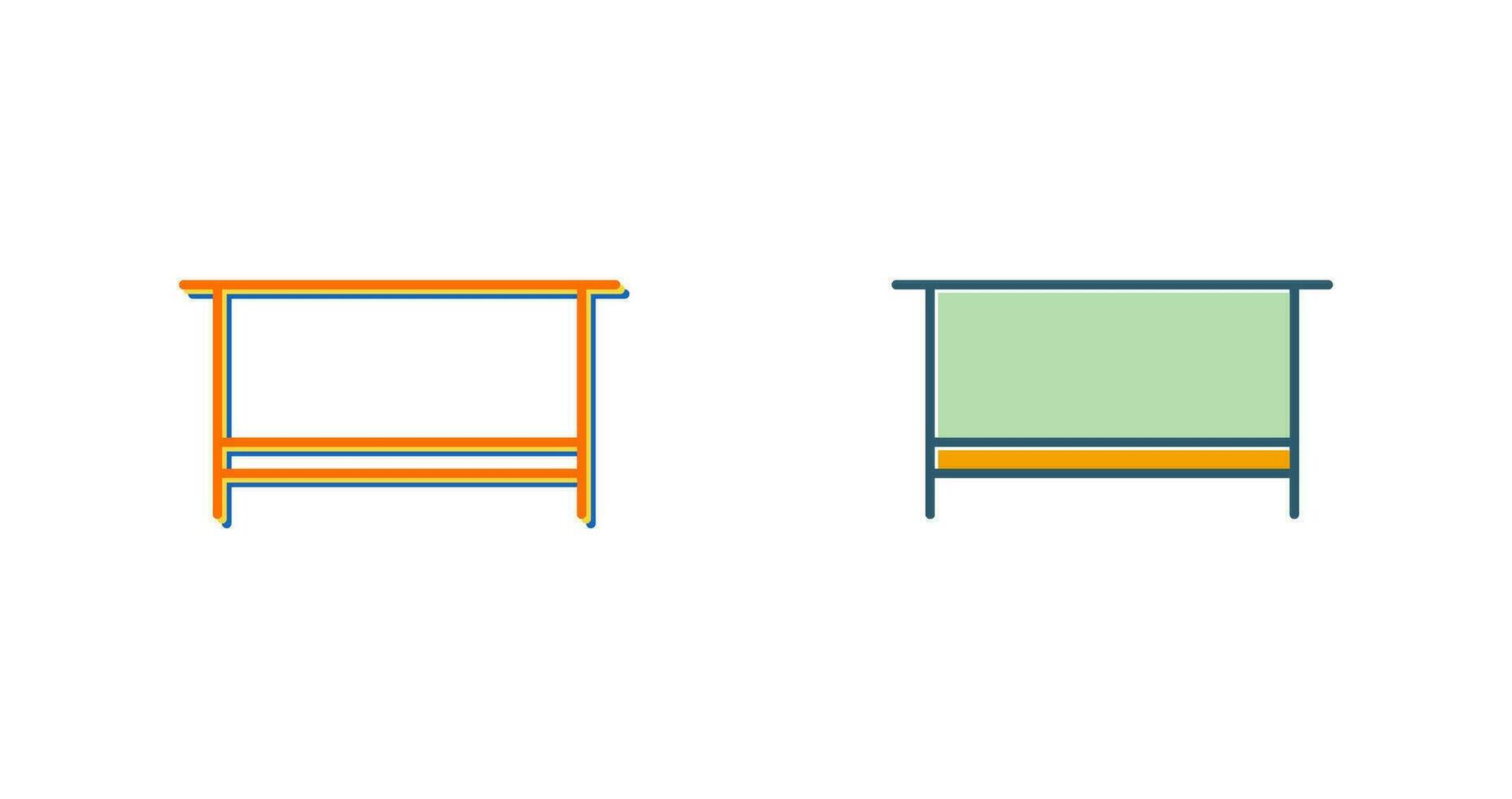 Simple Desk Vector Icon