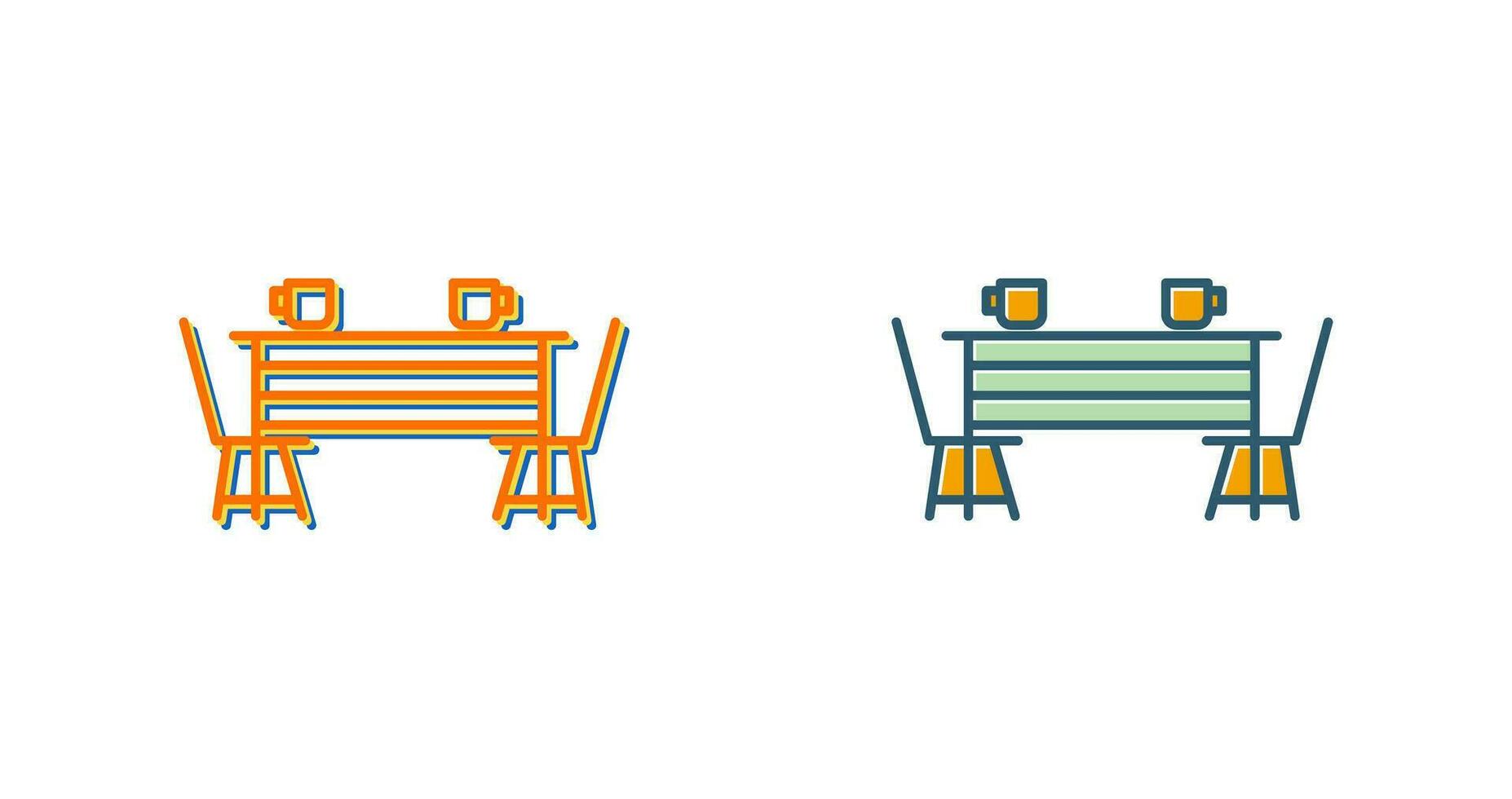 Dining Table Vector Icon