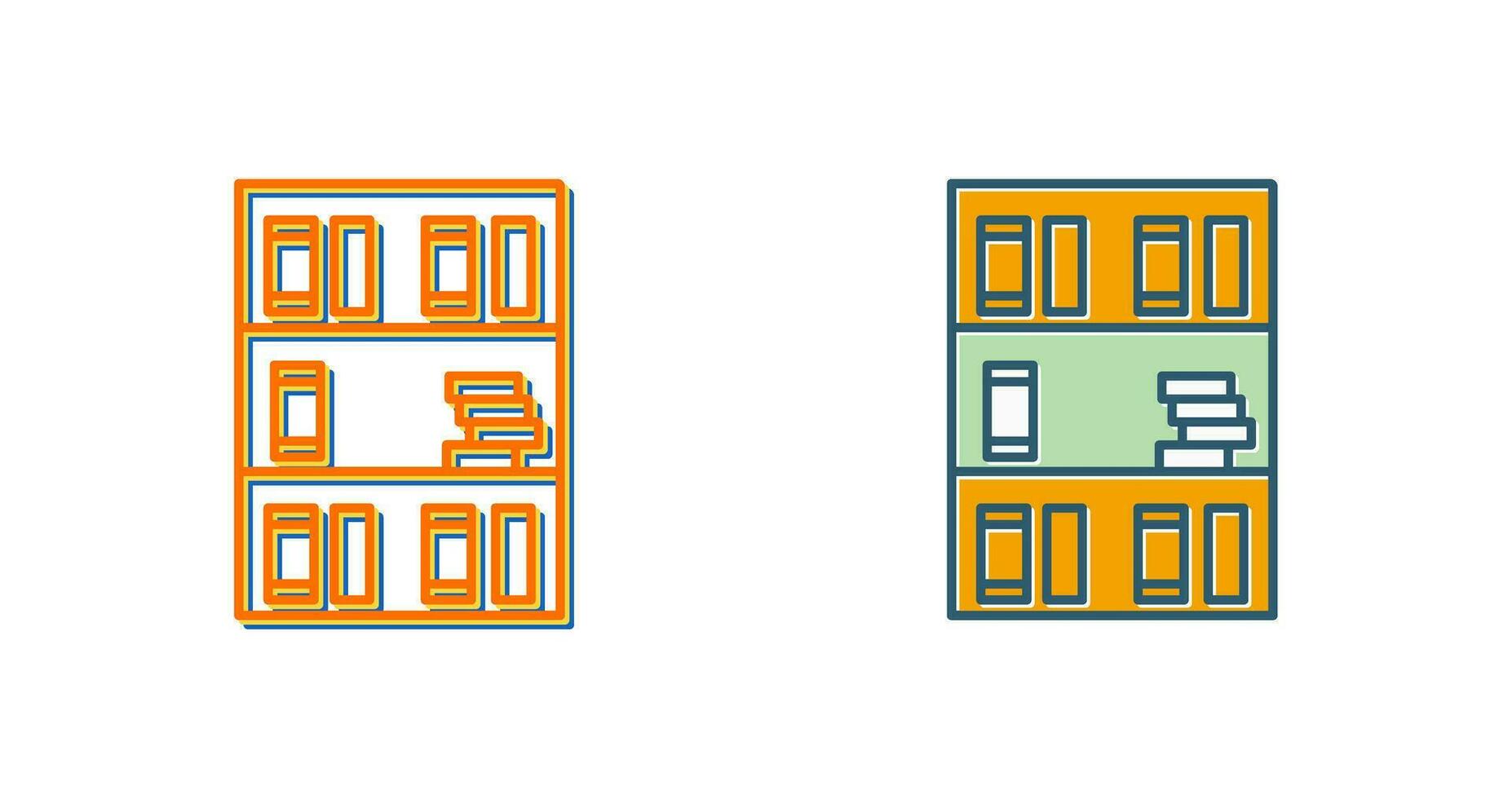 Book Shelf Vector Icon