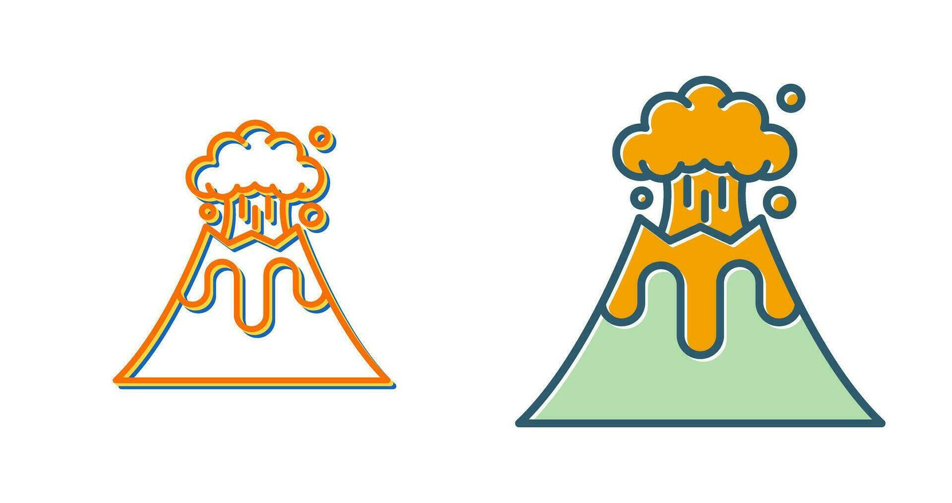 Volcano Vector Icon