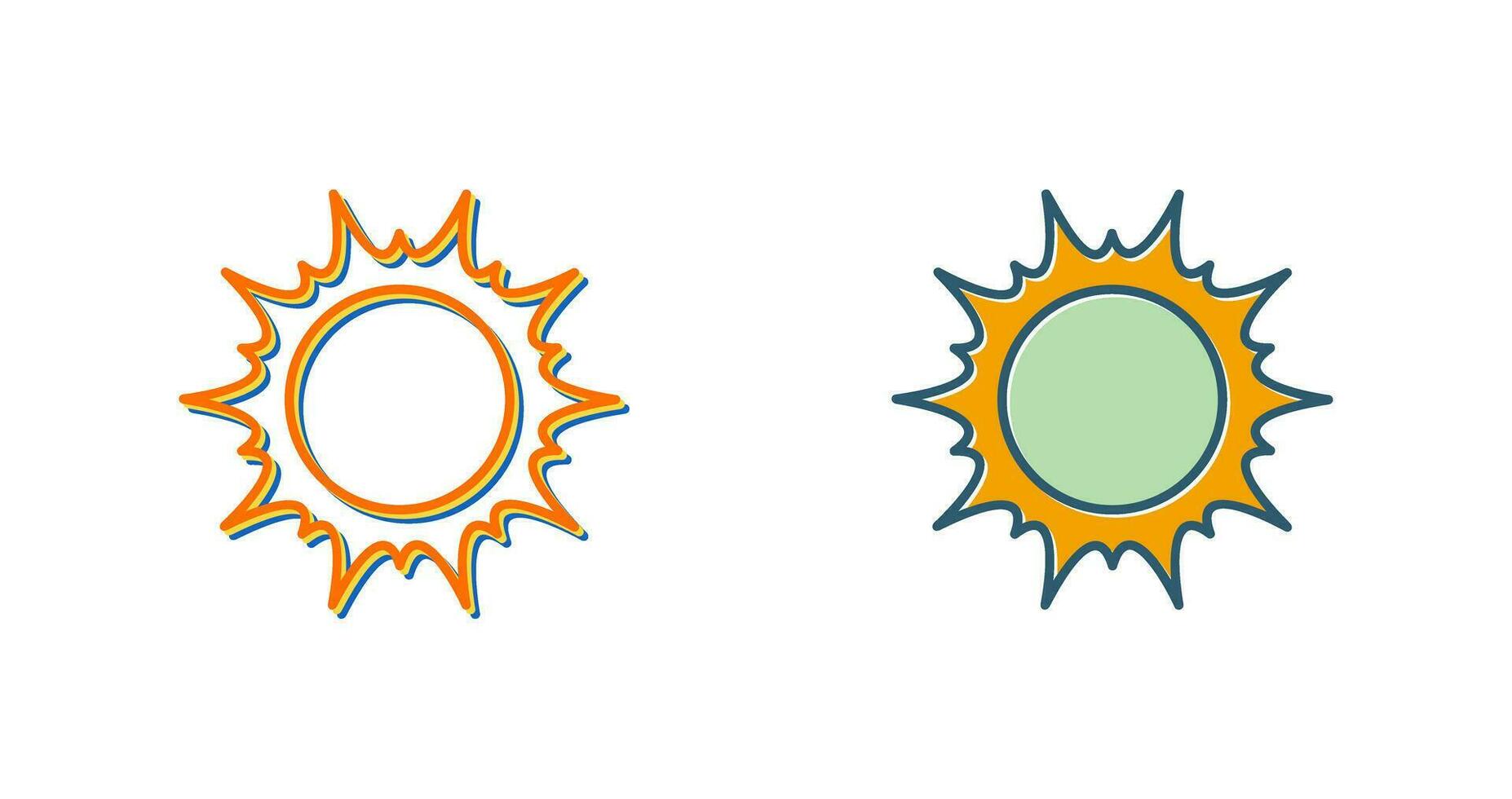 icono de vector de sol