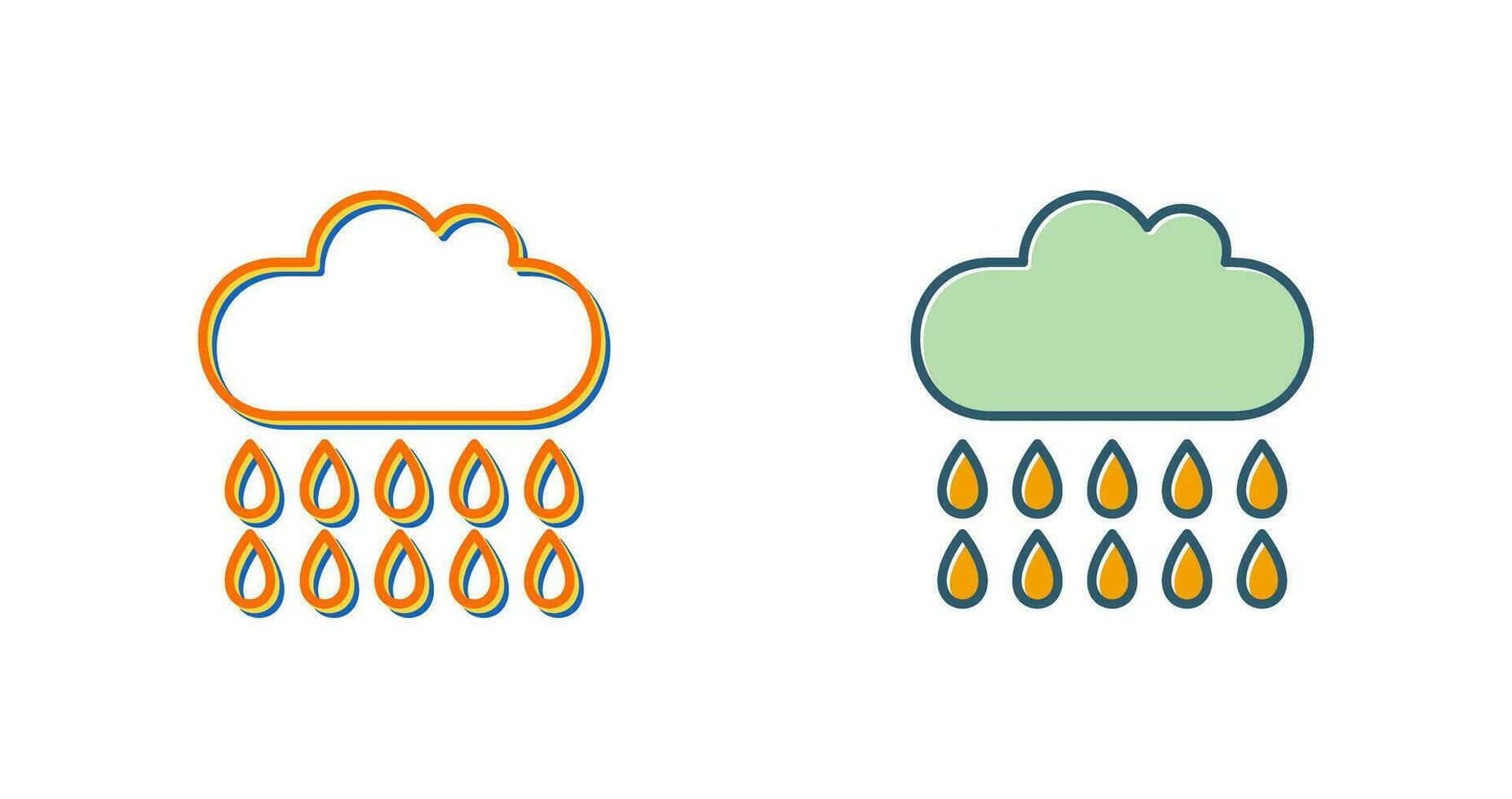 Rain Vector Icon