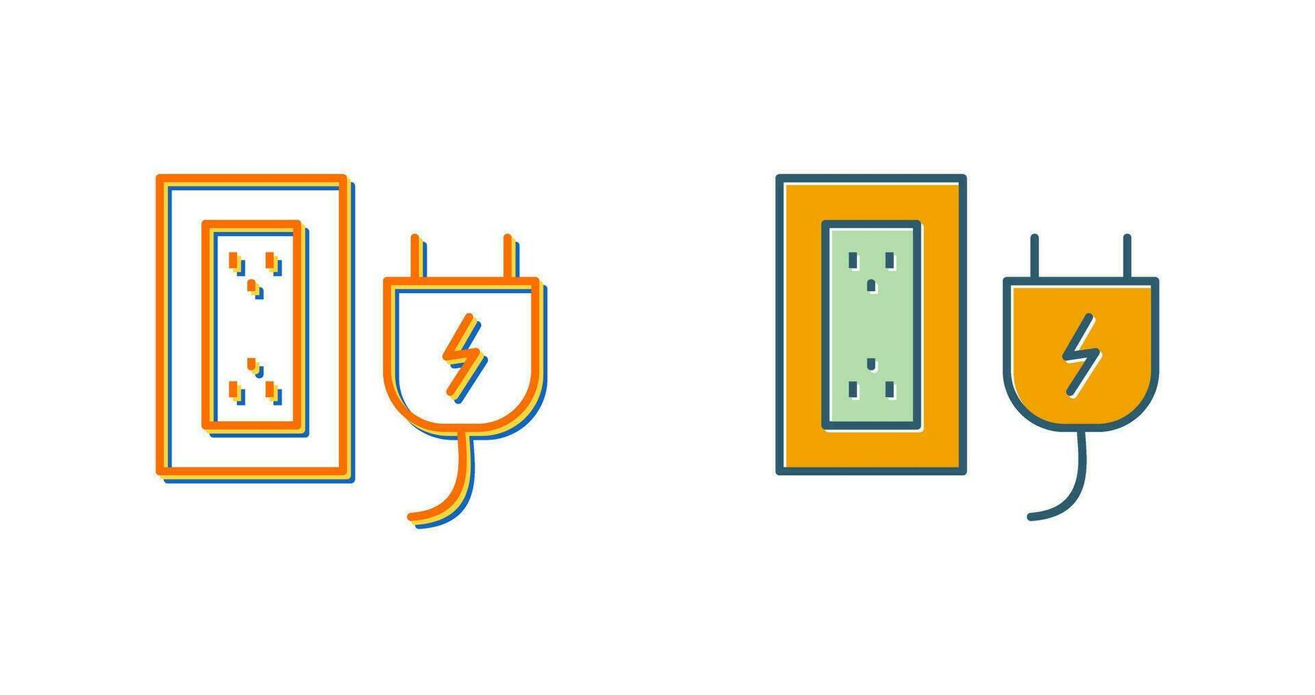 Plug and Socket Vector Icon