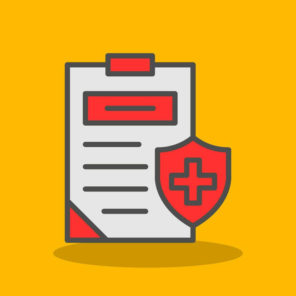 Medical Insurance Vector Icon Design