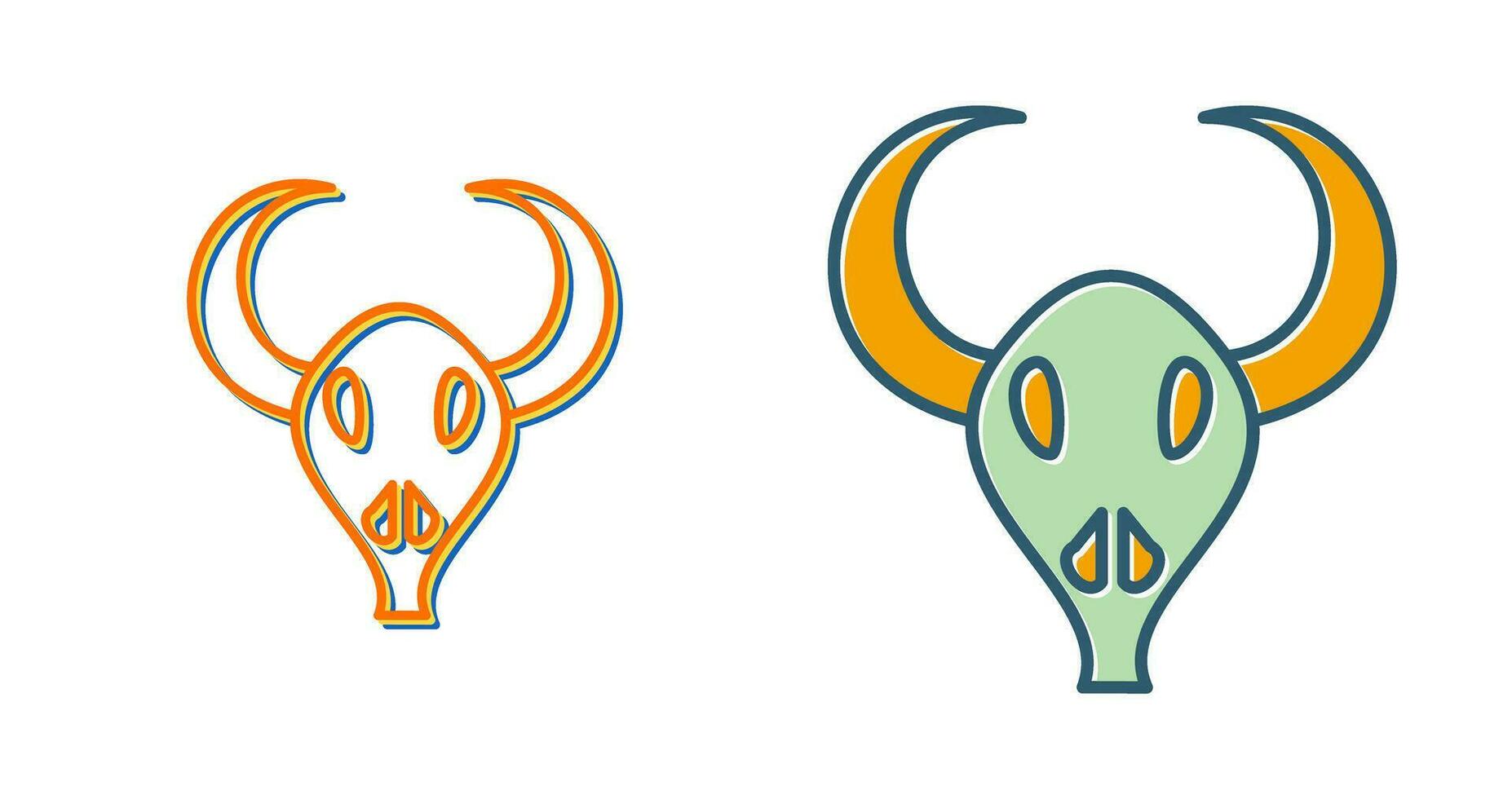 Bull Horns Vector Icon