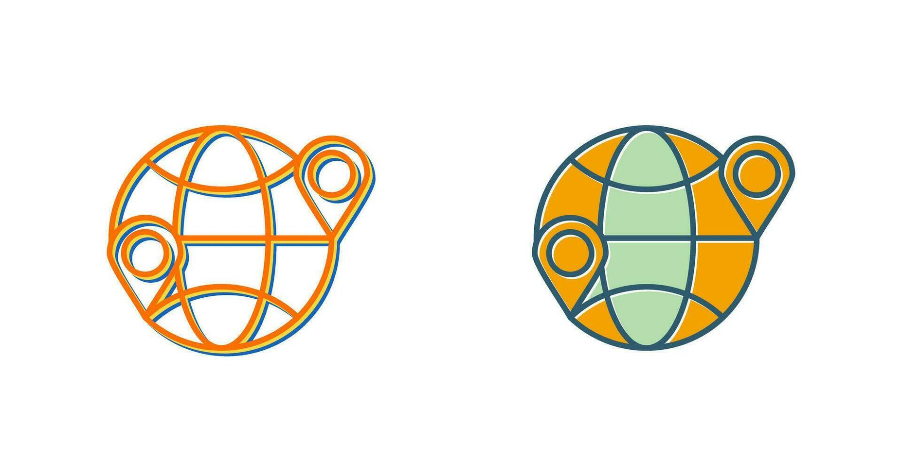 Globe Location Vector Icon