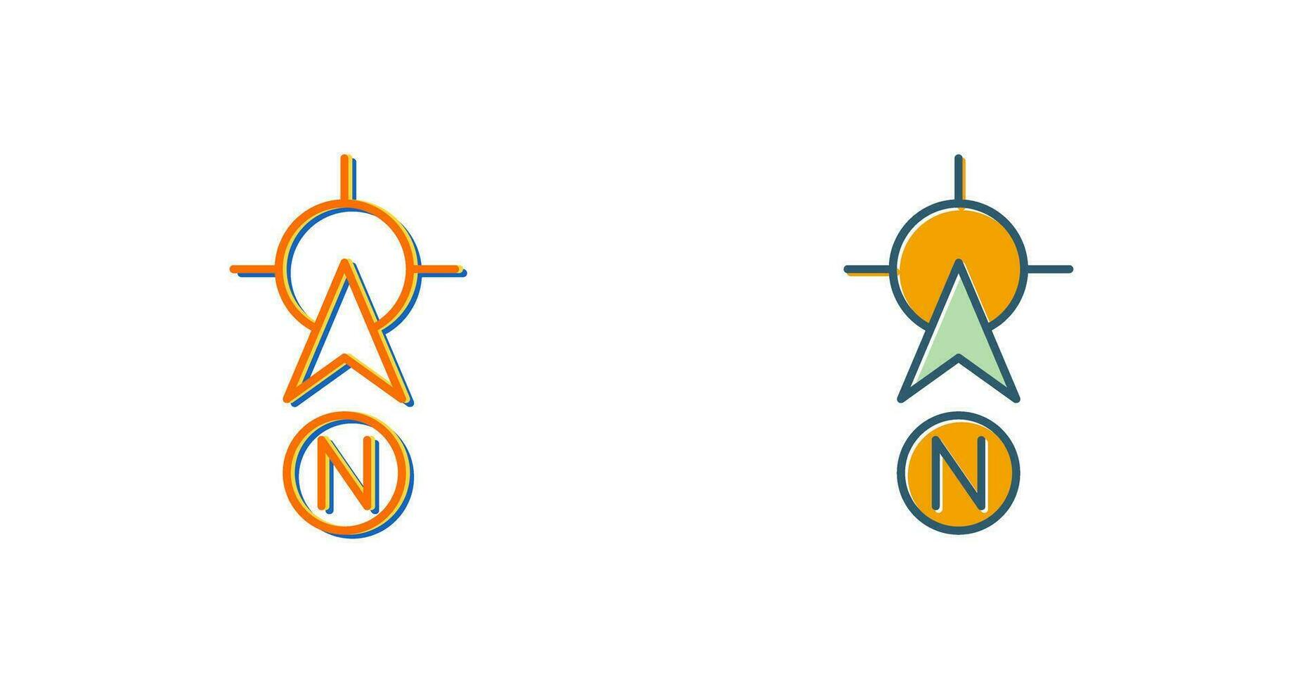 North Vector Icon